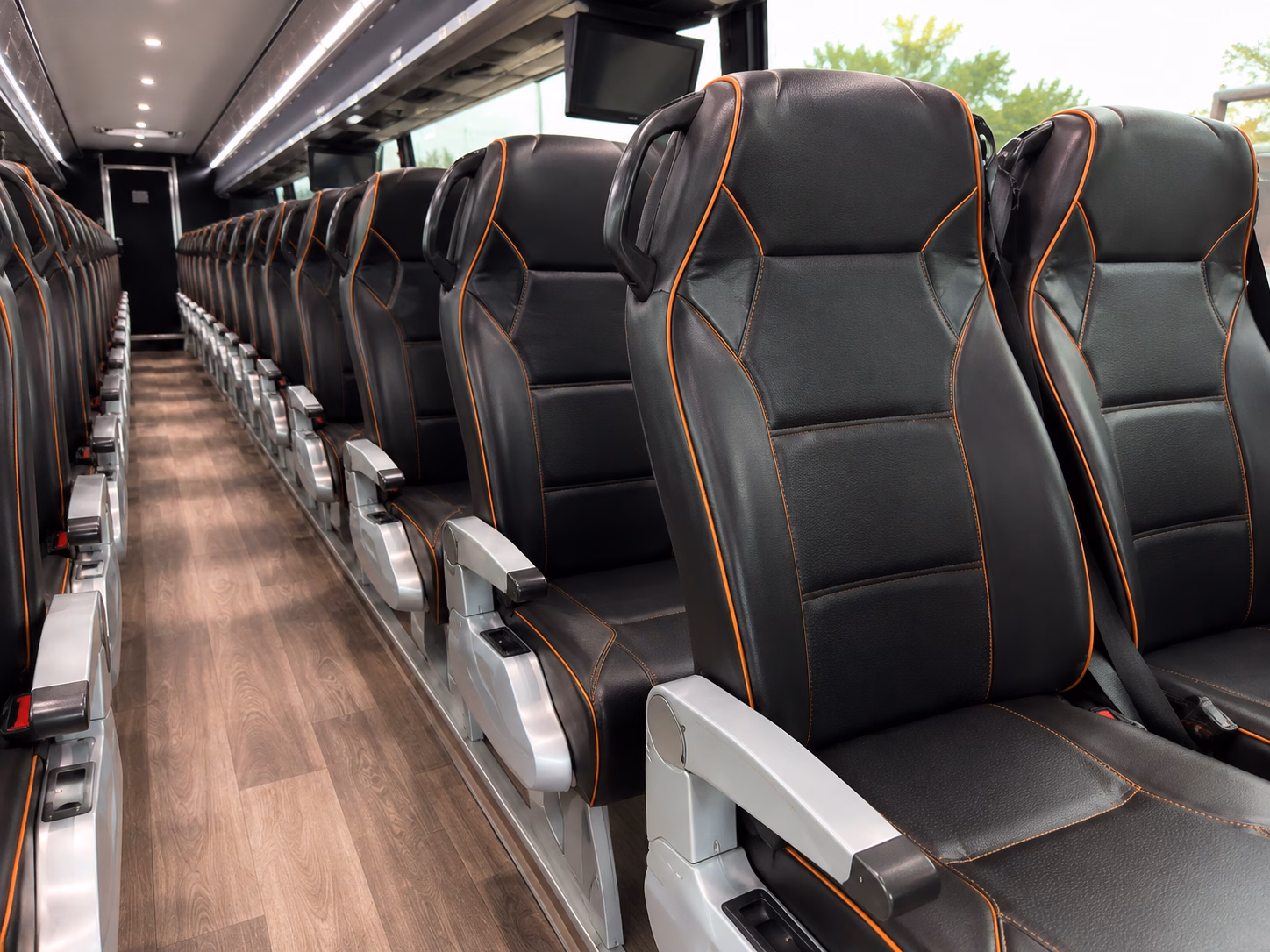 harlingen charter bus interior