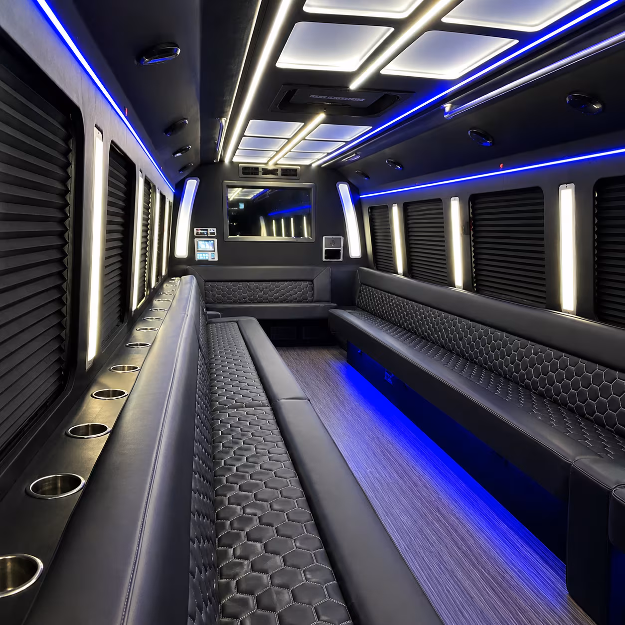 harlingen party bus rental interior